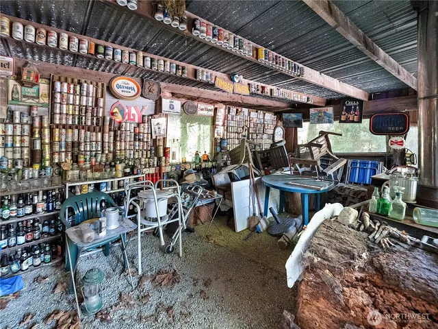 a view of a storage room