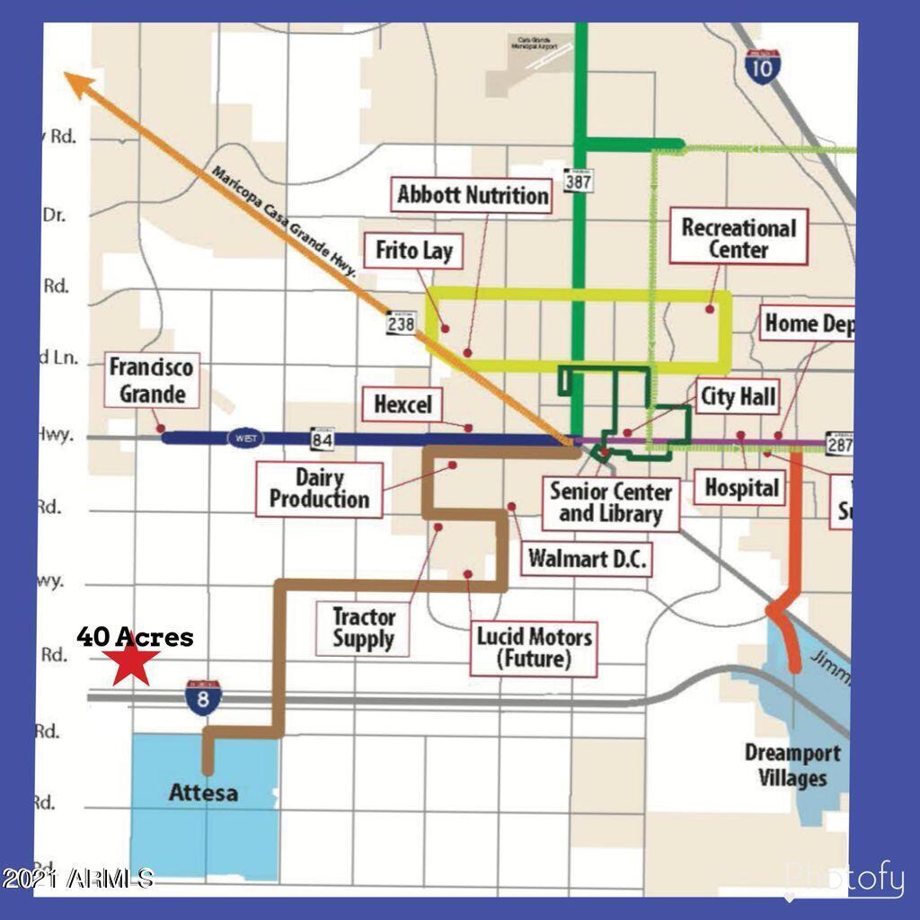 0 North Corrales Road Casa Grande, AZ 85193 - Photo 2 of 30 a sign on the wall next to a road