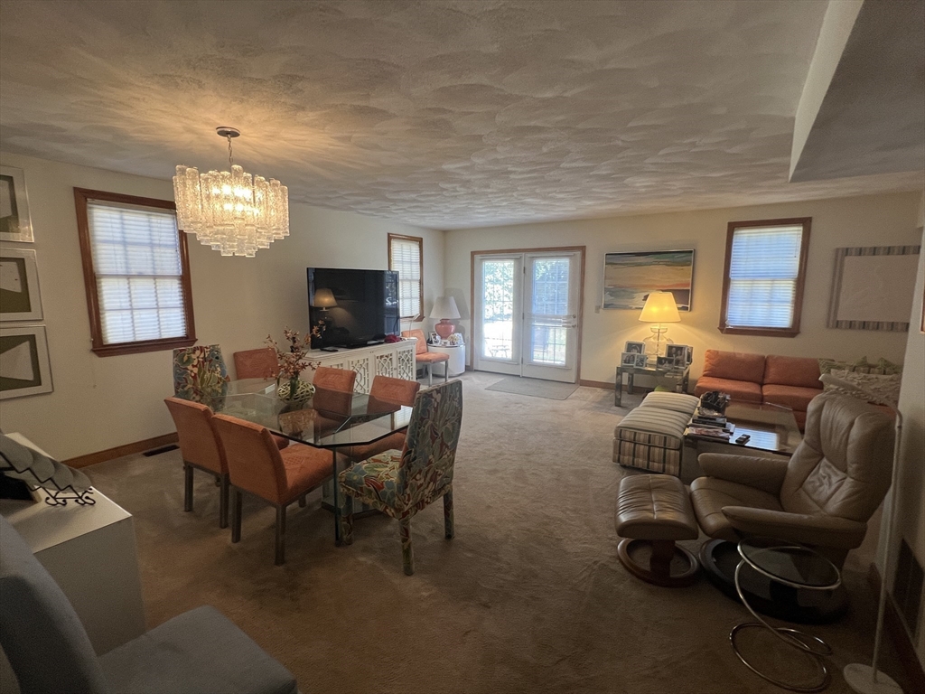 1050 Chestnut Street, Unit 1050 Newton, MA 02464 - Photo 2 of 15 a living room with furniture a fireplace and a flat screen tv
