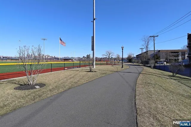 a view of a swimming pool with a yard