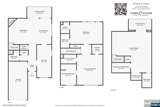 $539,000 | 339 Cambridge Drive, Ramsey, NJ 07446