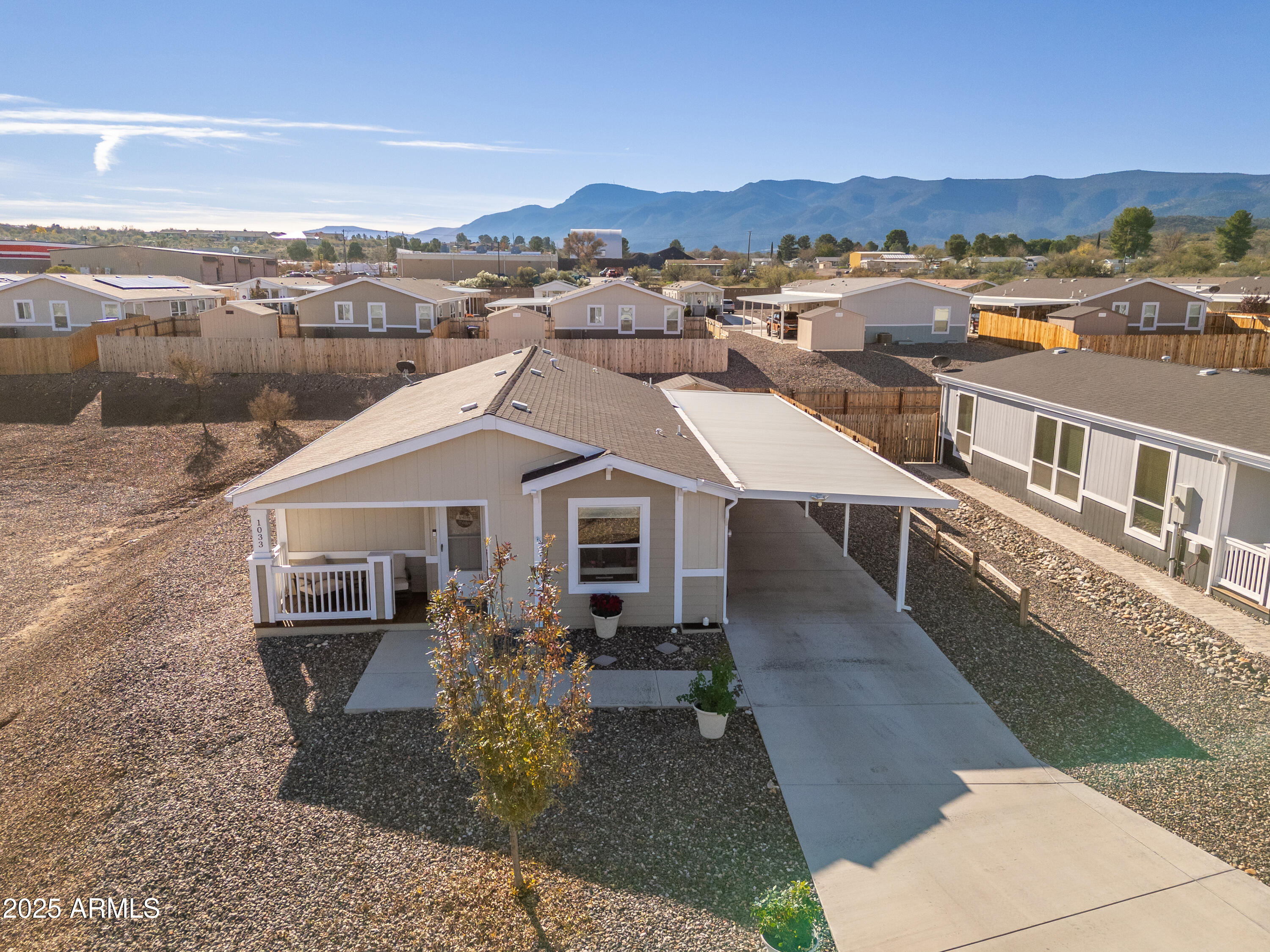 1033 Wheeler Road Camp Verde, AZ 86322 - Photo 33 of 51 an aerial view of a house with a yard lake and ocean view