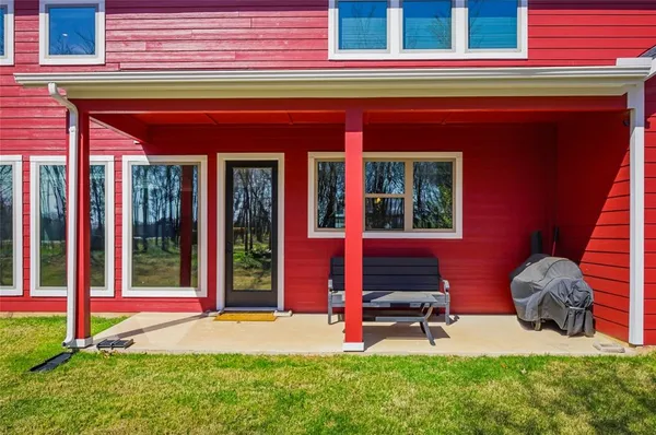 a house view with a outdoor space