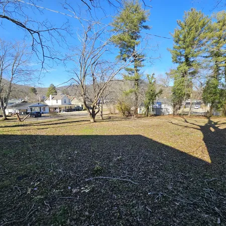 a view of yard with green space