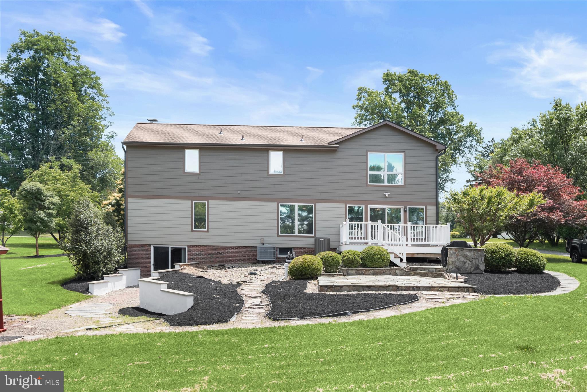 13356 Triadelphia Road Ellicott City, MD 21042 - Photo 50 of 73 Rear Deck & Lower Walk-out Slider