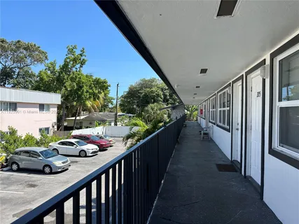 a view of a porch and furniture