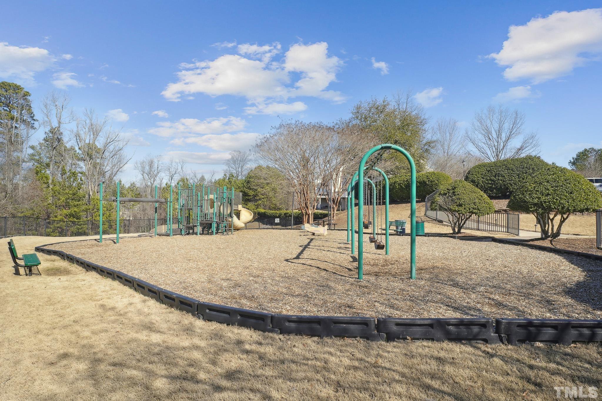 7549 Silver View Lane Raleigh, NC 27613 - Photo 54 of 61 a view of a park with swings and slides