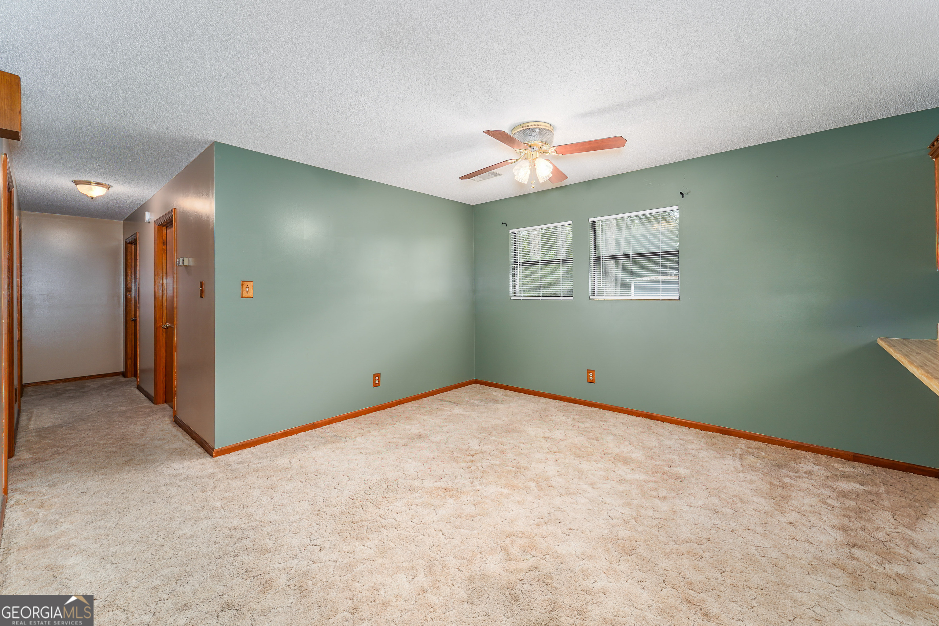 603 Cumberland Road Hortense, GA 31543 - Photo 12 of 26 an empty room with windows and fan
