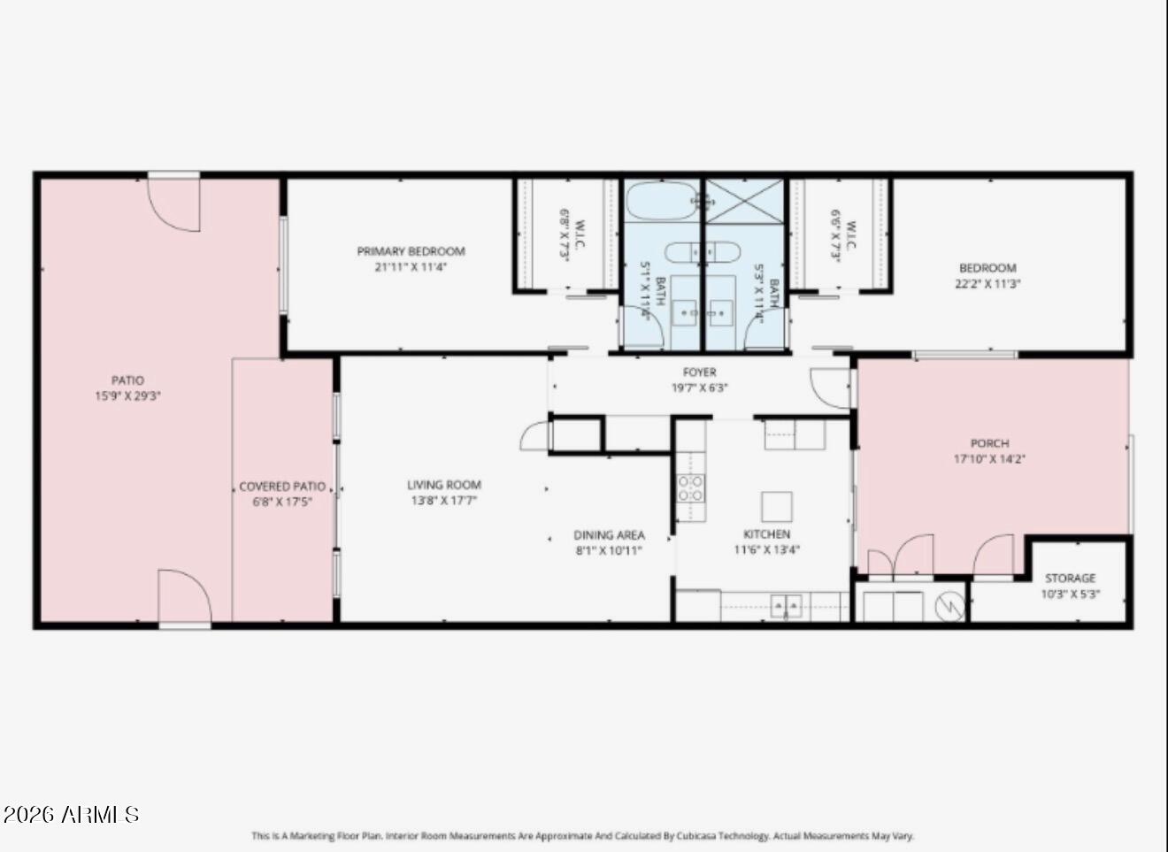1030 East Bethany Home Road, Unit 6 Phoenix, AZ 85014 - Photo 15 of 15 Generous Floorplan