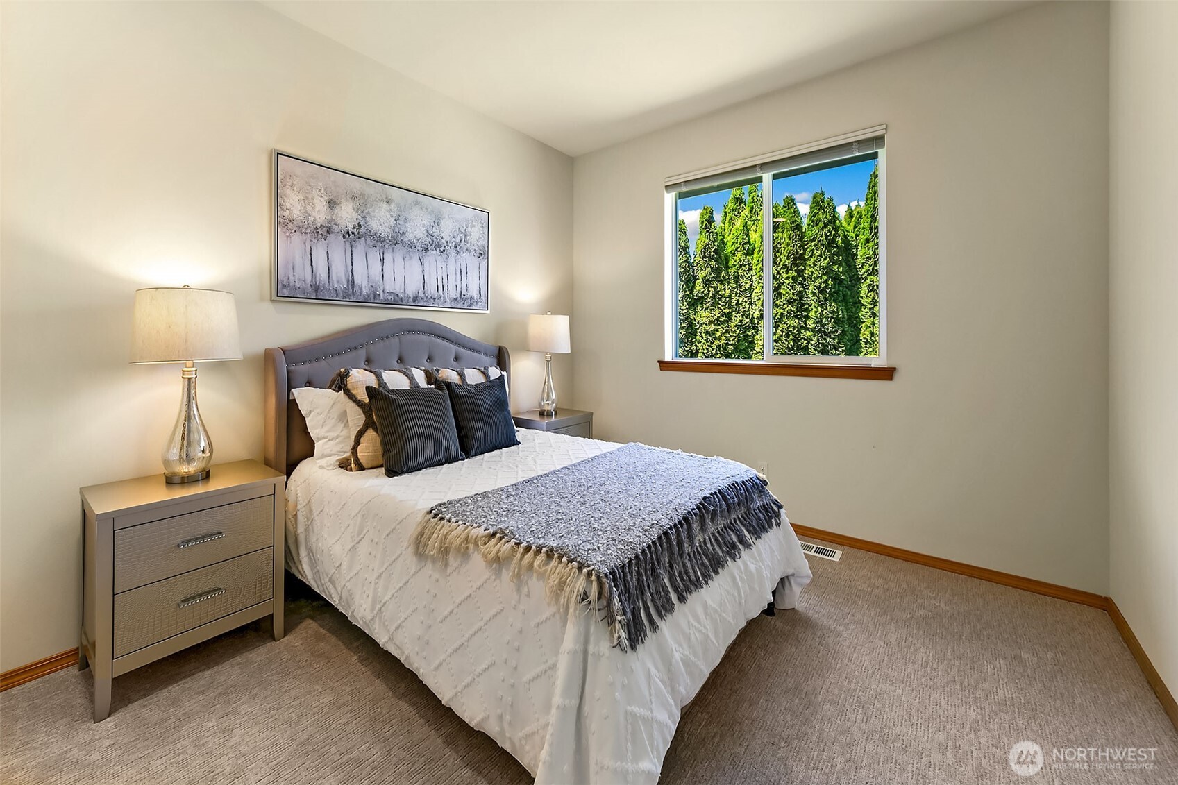 20604 Damson Road Lynnwood, WA 98036 - Photo 17 of 24 a bedroom with a bed and window