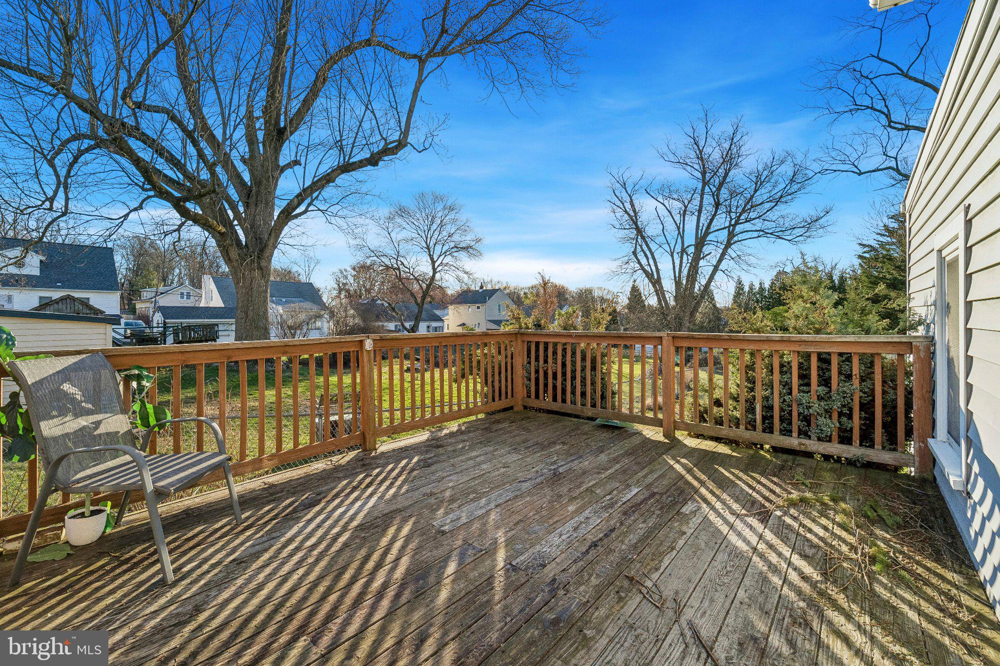 309 Dutton Mill Road Brookhaven, PA 19015 - Photo 16 of 24 Sunny deck with serene views.