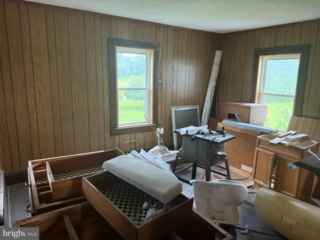 a view of a livingroom with a white house