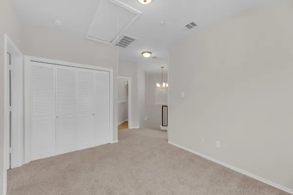 a view of an empty room