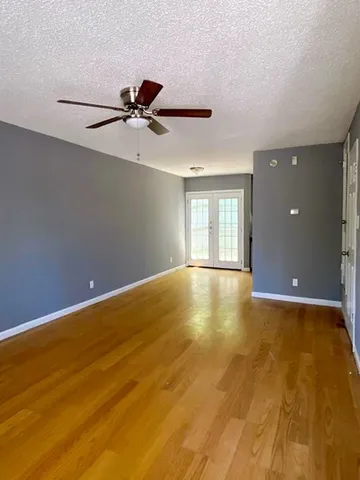 a view of a indoor basketball court