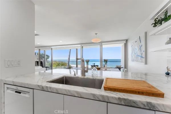 a outdoor space with a large window and couch