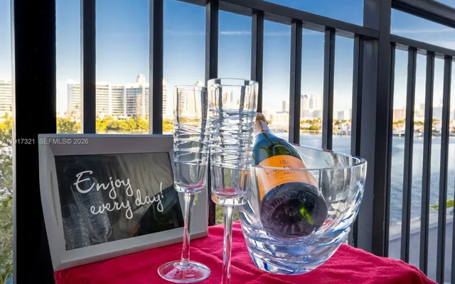 a view of city from balcony