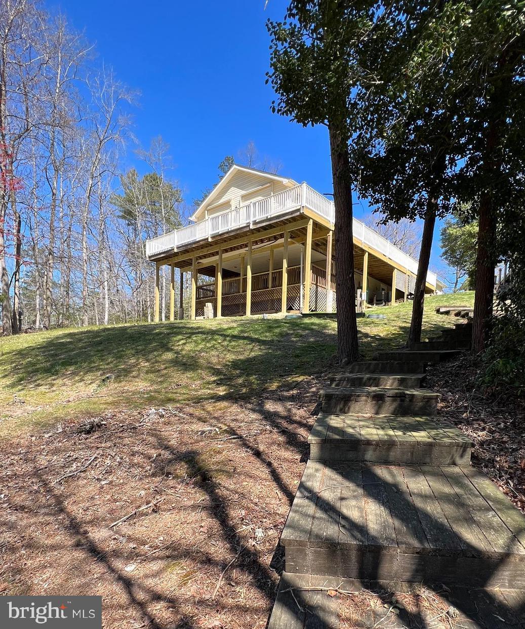 Wrap around deck overlooking Mill Creek