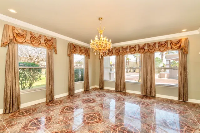 a view of closet area with empty racks