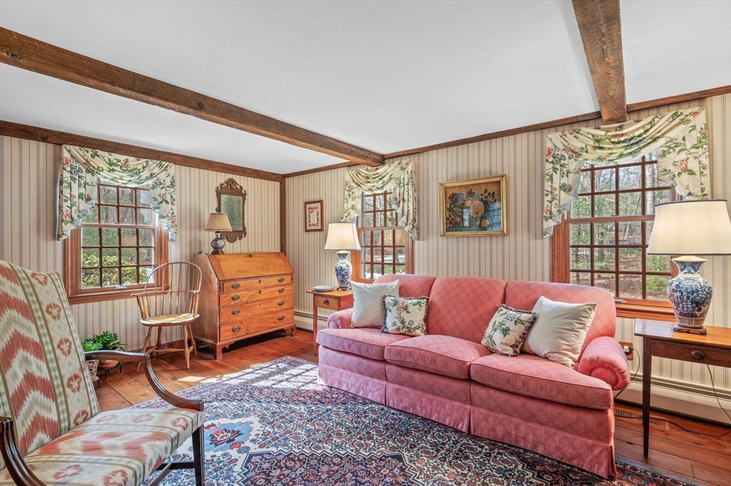 15 Woodland Road Boxford, MA 01921 - Photo 4 of 38 a living room with furniture and a window