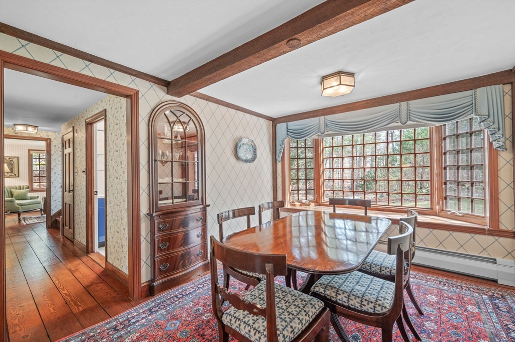 15 Woodland Road Boxford, MA 01921 - Photo 5 of 38 a dining room with furniture and wooden floor