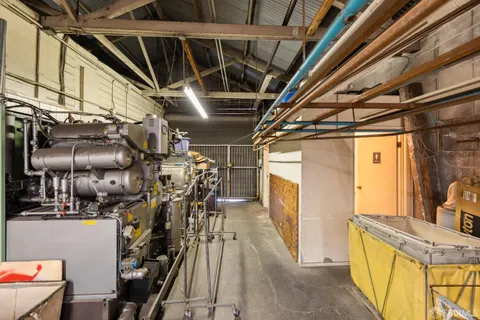 a view of a storage and utility room