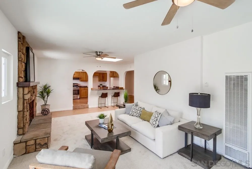 2051 Ridge View Drive San Diego, CA 92105 - Photo 16 of 51 a living room with furniture and a fireplace