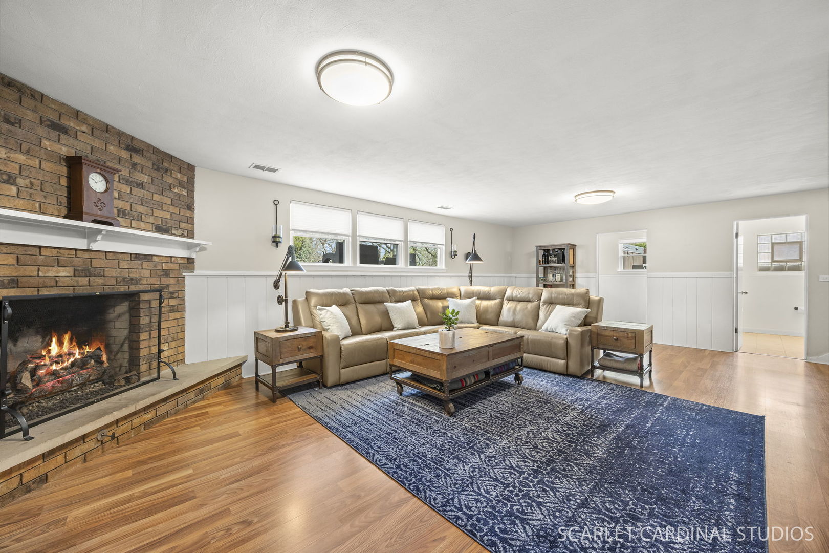 9 Notre Dame Drive Naperville, IL 60540 - Photo 11 of 24 a living room with furniture hard wood floor and a fireplace