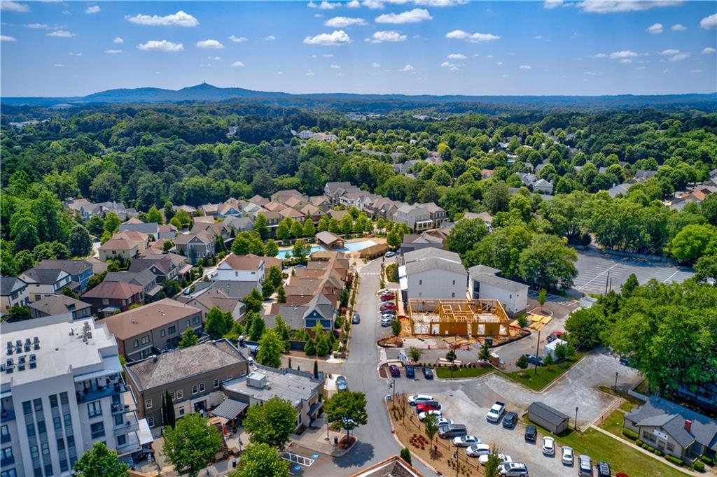 360 Chambers Street, Unit 402 Woodstock, GA 30188 - Photo 37 of 37 an aerial view of a houses with a city street