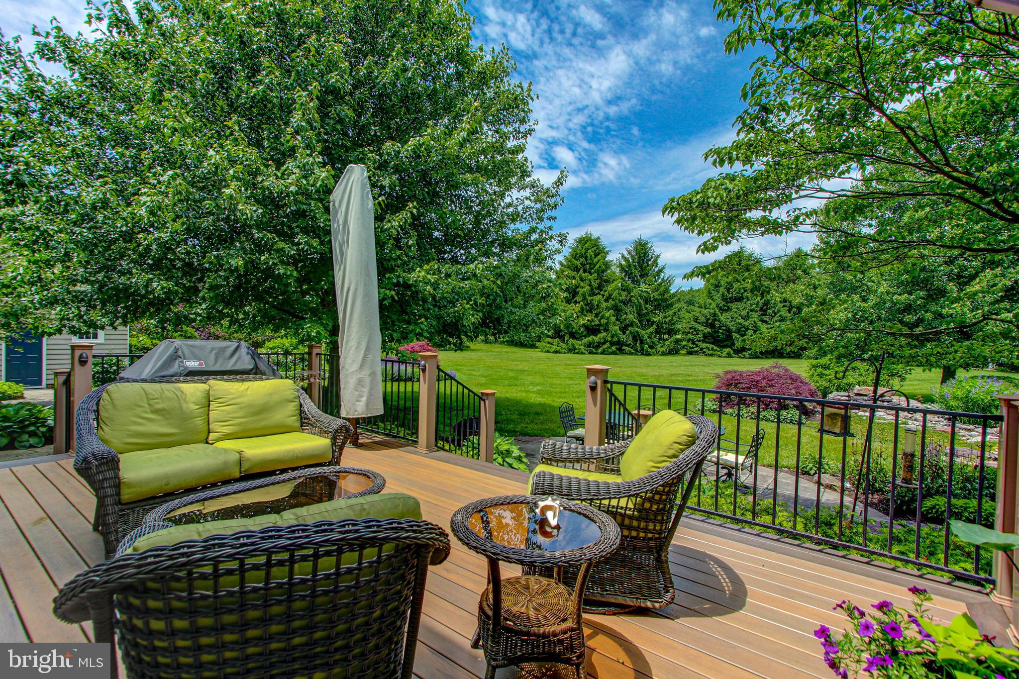4040 Ruckman Way Doylestown, PA 18902 - Photo 46 of 48 Composite deck w/ post lights & huge umbrella
