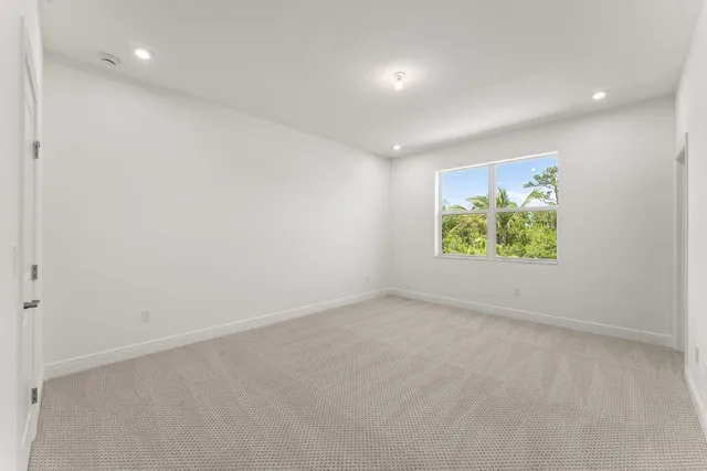 an empty room with window