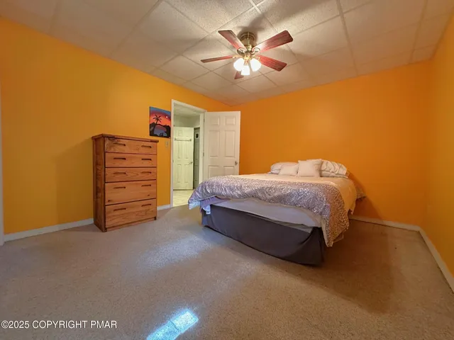 a view of lake with green space