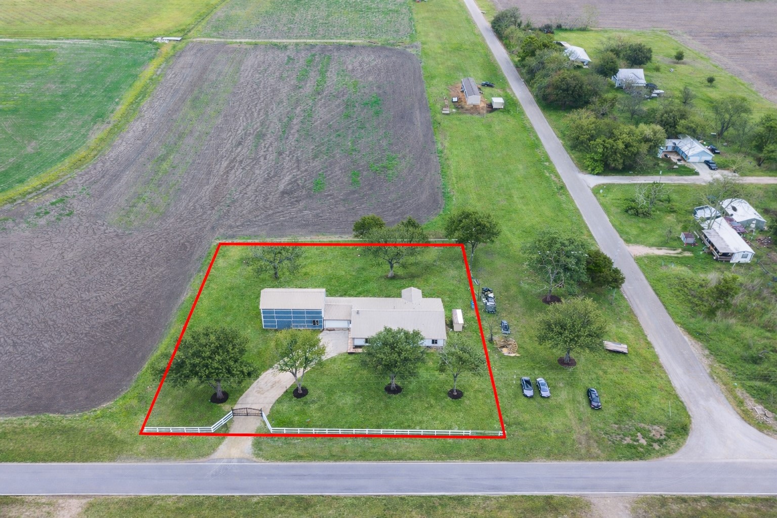 13431 Vrlla Road Guy, TX 77444 - Photo 21 of 32 a view of a yard with potted plants