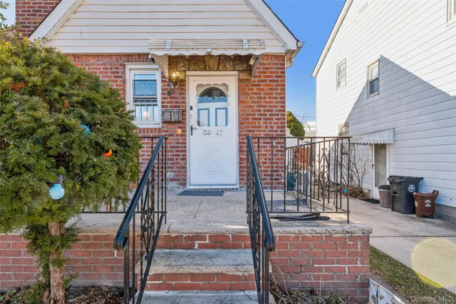 a view of a house with a patio