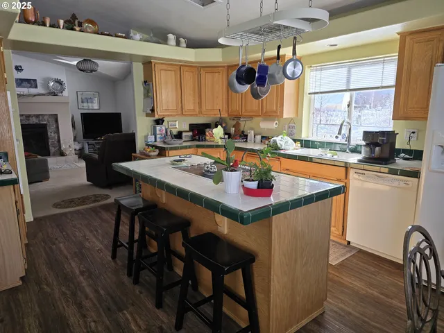 a room with furniture and a chandelier