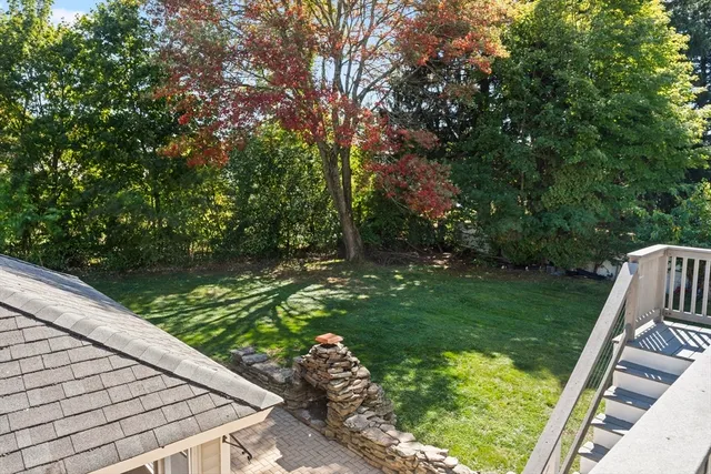 a house view with a garden space
