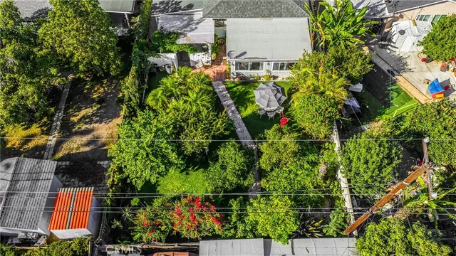 an aerial view of a city with lots of residential buildings