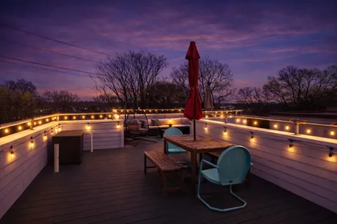 a outdoor view with sitting space