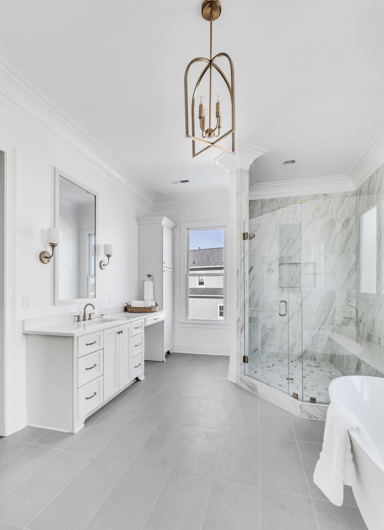 3008 Eliot Road Franklin, TN 37064 - Photo 31 of 53 a bathroom with a double vanity sink a toilet and shower