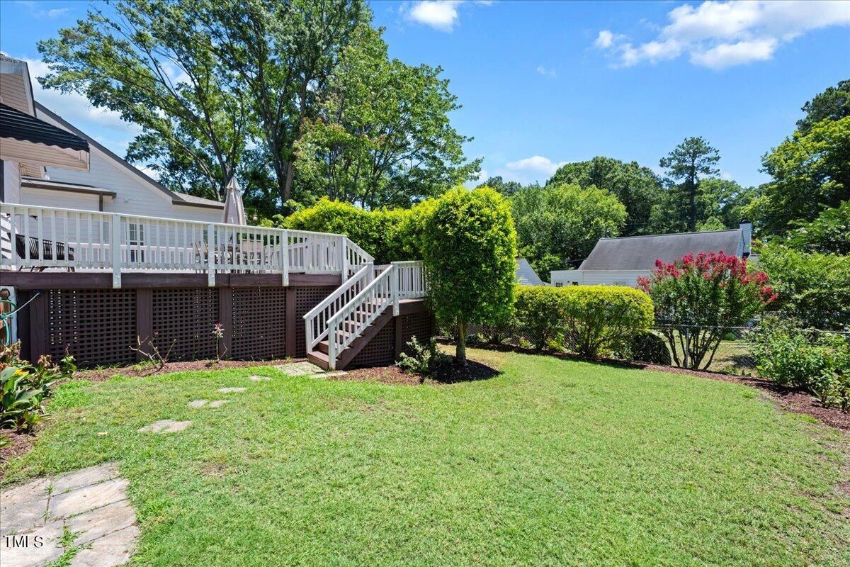 600 Harding Street Raleigh, NC 27604 - Photo 30 of 33 a view of a house with a yard and sitting area
