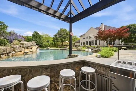 a outdoor view with a sitting space