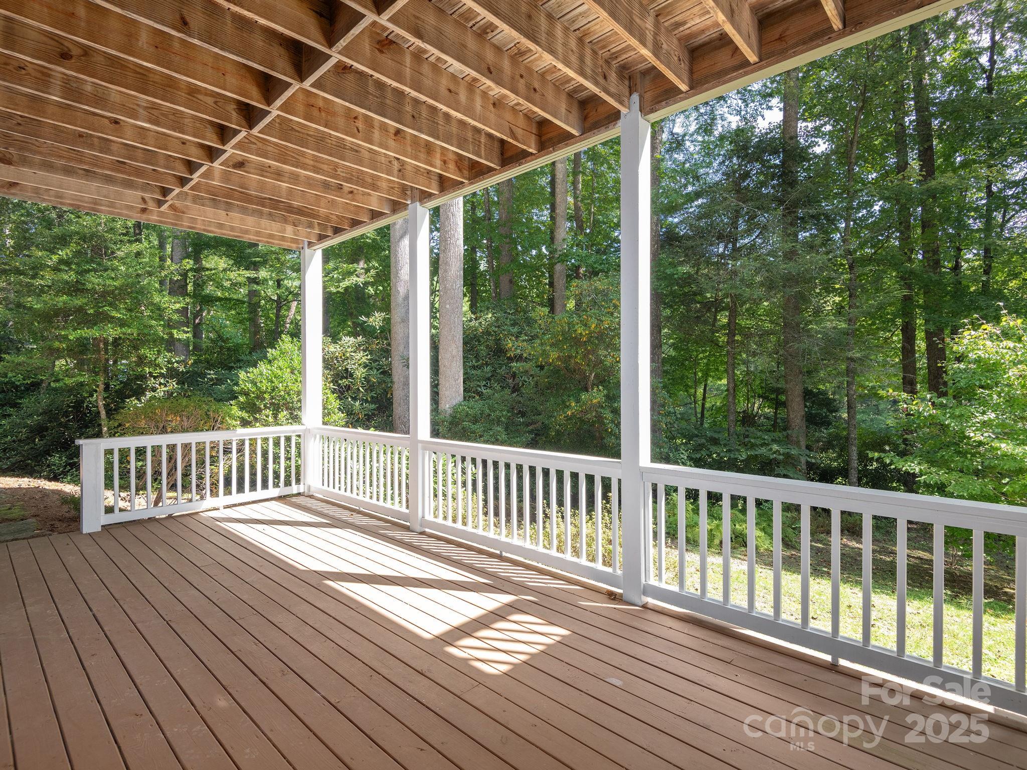 120 Mossy Rock Road Sapphire, NC 28774 - Photo 44 of 47 a view of a wooden deck