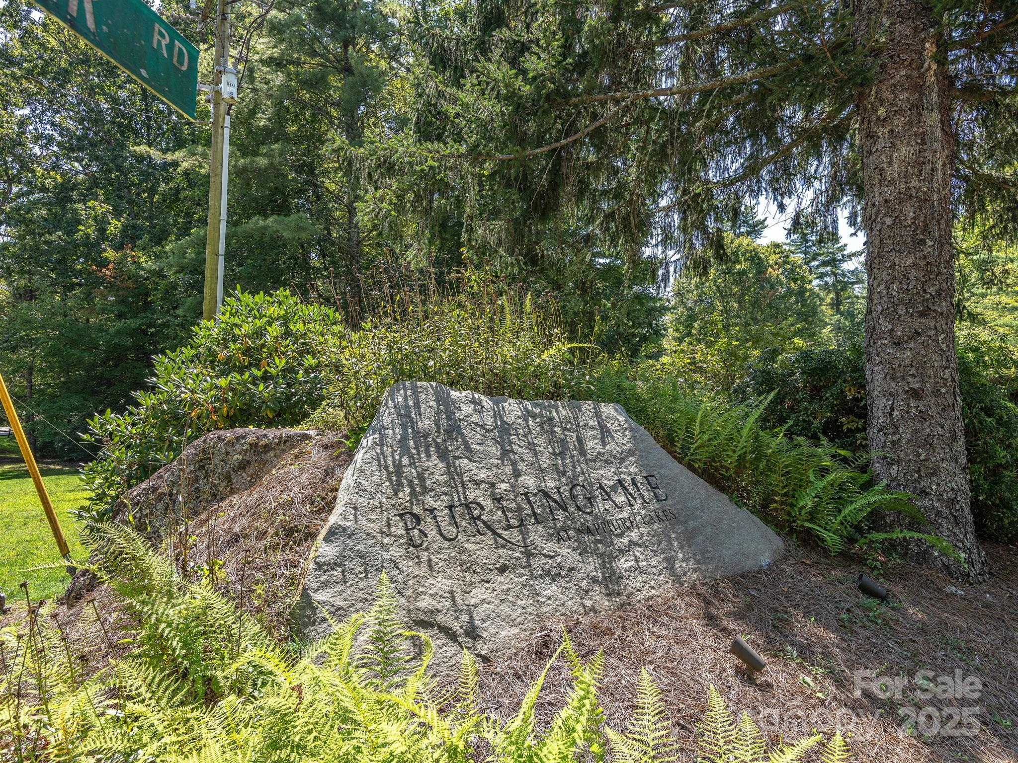 120 Mossy Rock Road Sapphire, NC 28774 - Photo 47 of 47 a view of a backyard with plants and large trees