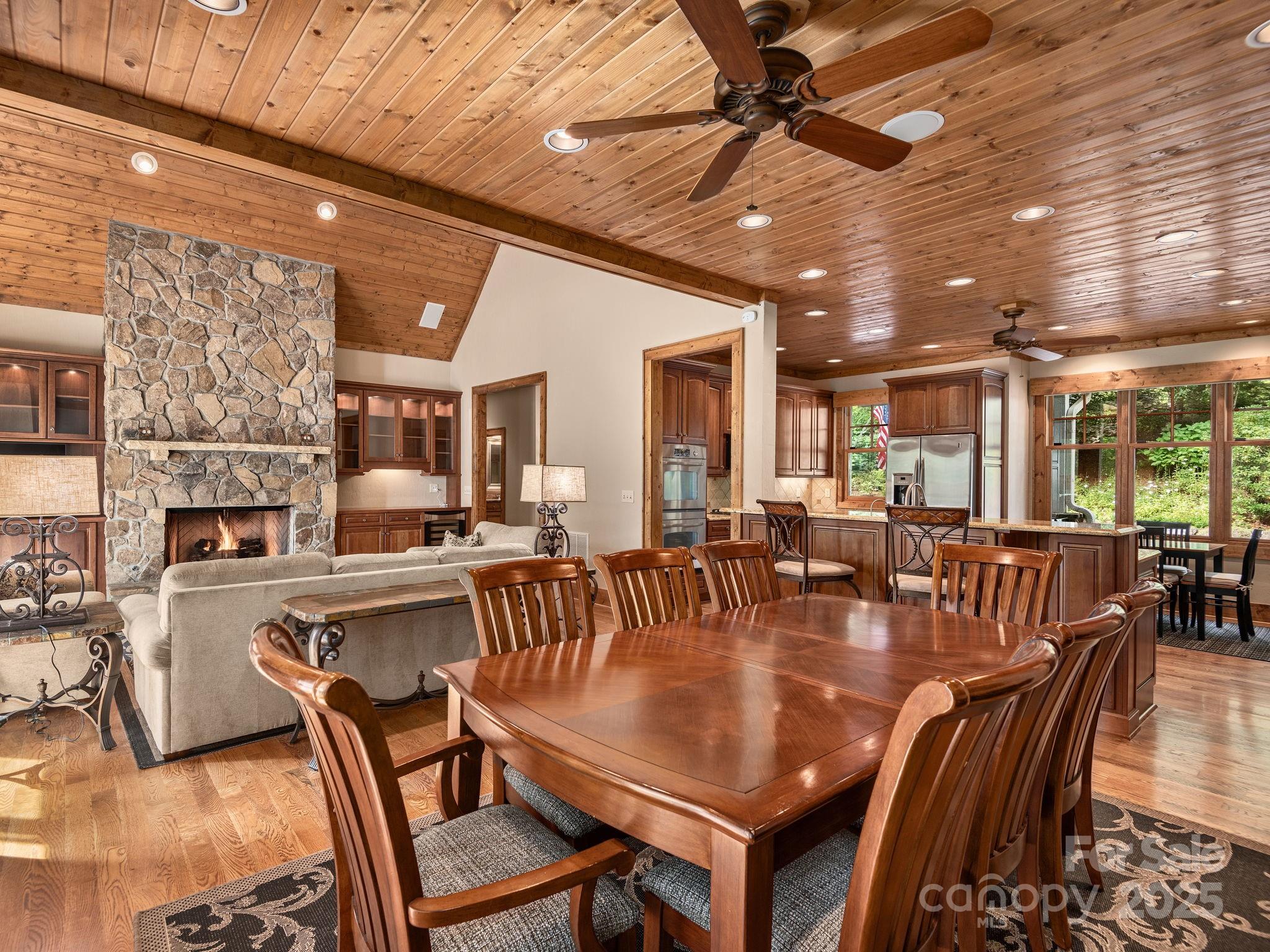 120 Mossy Rock Road Sapphire, NC 28774 - Photo 9 of 47 a view of a dining room with furniture
