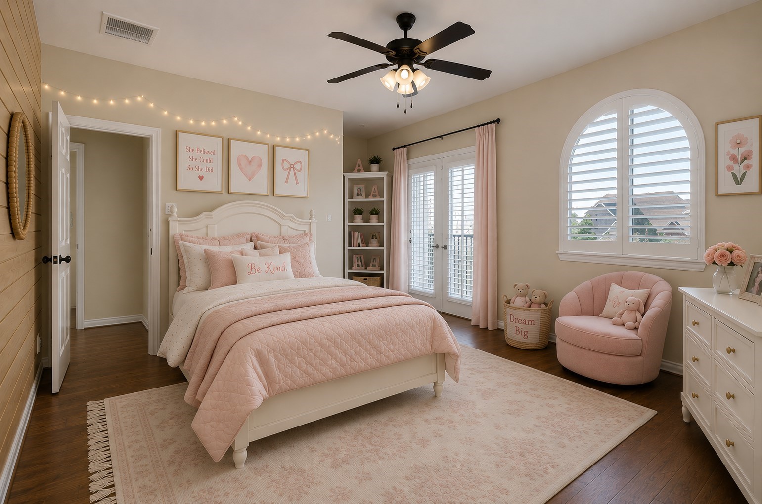 330 Mill Creek Road Pinehurst, TX 77362 - Photo 22 of 36 a bedroom with a large bed couch and windows