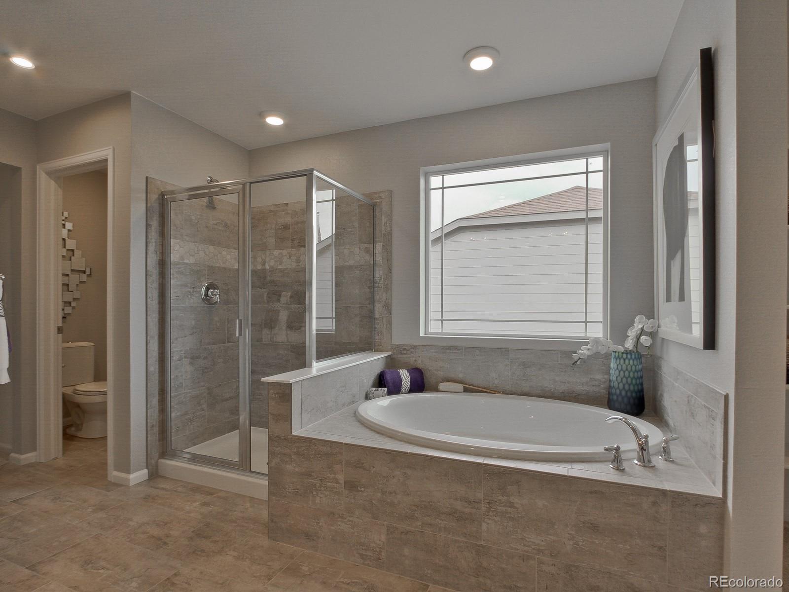 9196 Rifle Street Commerce City, CO 80022 - Photo 25 of 40 a bathroom with a tub and a sink