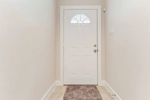 a view of front door