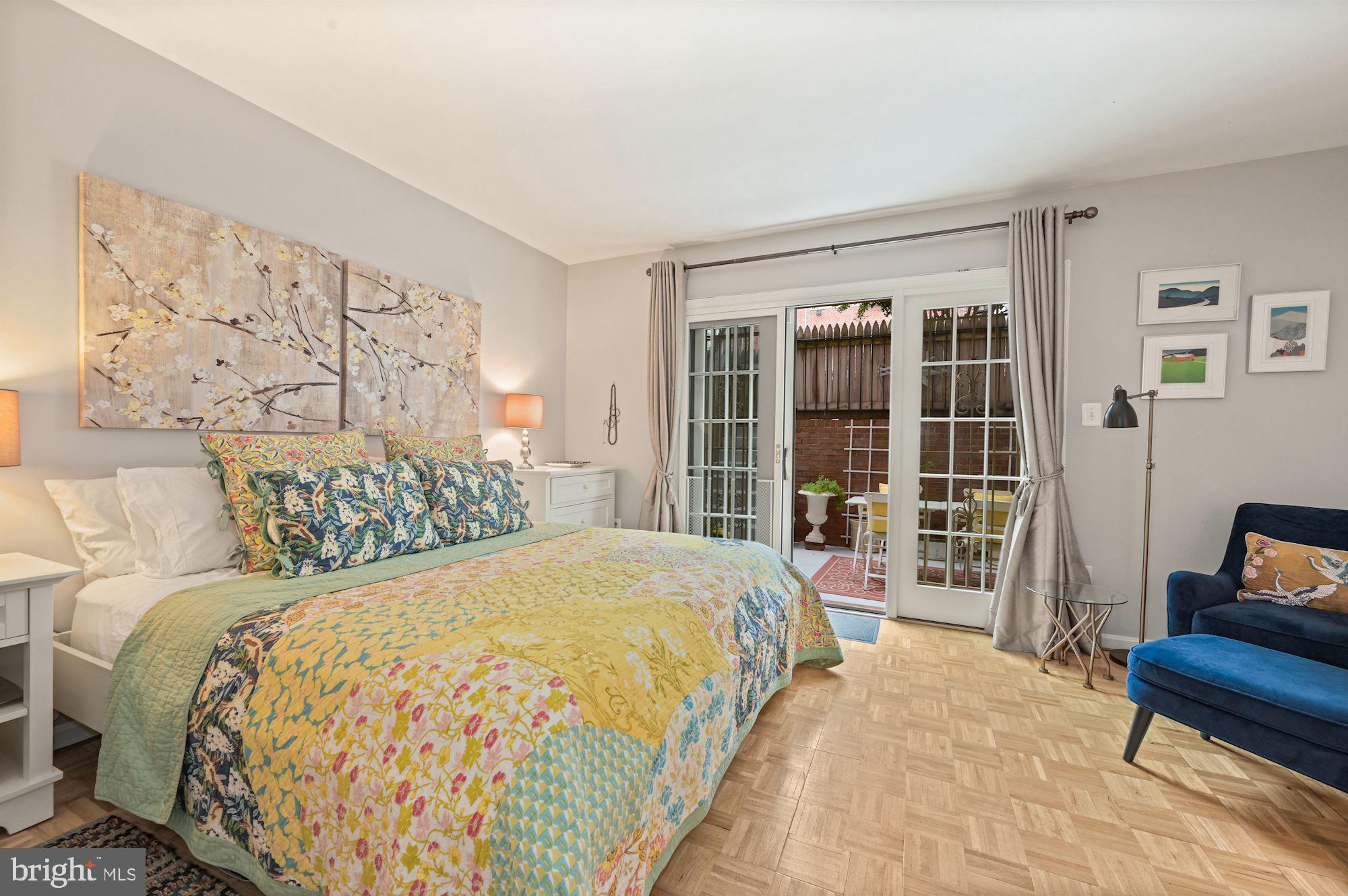 1823 Corcoran Street Northwest, Unit 9 Washington, DC 20009 - Photo 15 of 34 Bedroom With Direct Access To Back Patio