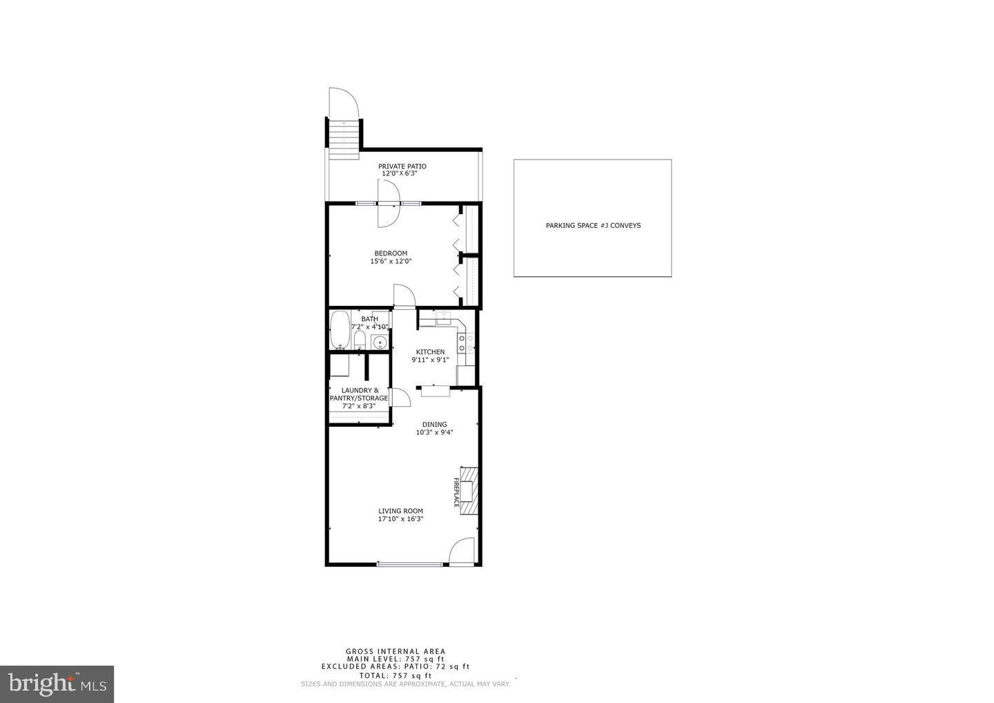 1823 Corcoran Street Northwest, Unit 9 Washington, DC 20009 - Photo 34 of 34 Floor Plan