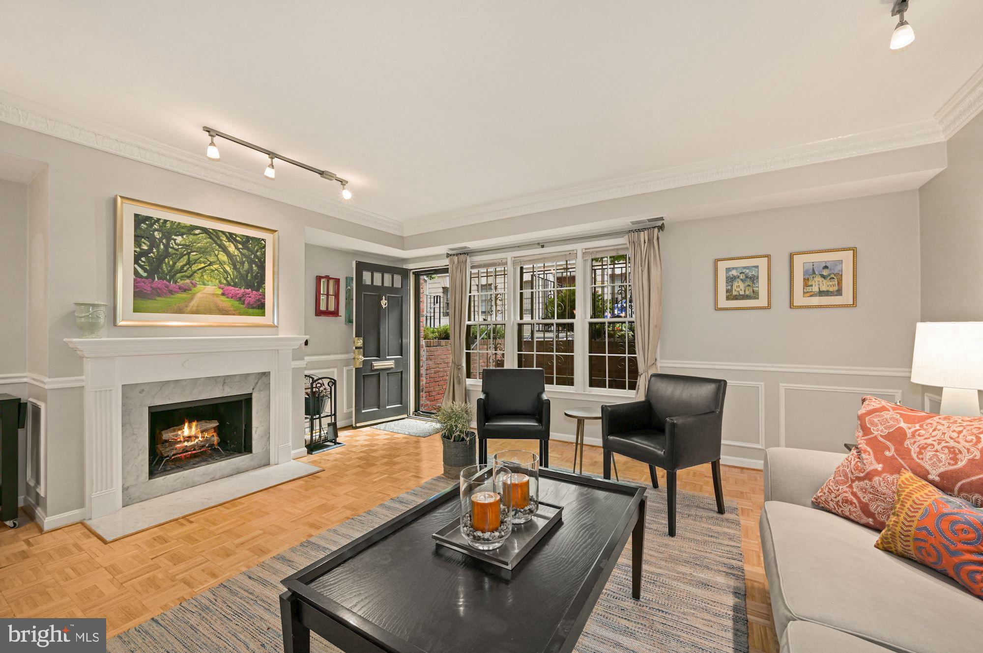 1823 Corcoran Street Northwest, Unit 9 Washington, DC 20009 - Photo 6 of 34 Wood Burning Fireplace