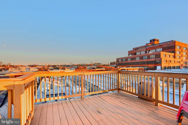 a view of a roof deck